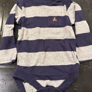 GAP Blue and Gray Bodysuit One Piece